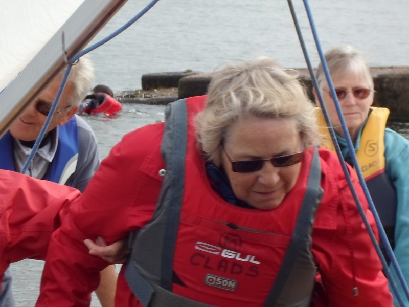 Ann disembarking 15th Sept 2012